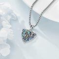 wholesale 925 Sterling Silver Archangel Michael Shield Pendant Necklace-0-3