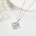 wholesale 925 Sterling Silver Moissanite Witches Knot Necklace Witch Jewelry for Women-0-82