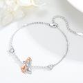wholesale 925 Sterling Silver Penguin & Hearts Charm Bracelet for Women Animal Lovers s-0-2