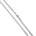 wholesale 925 Sterling Silver Green Cubic Zirconia Tennis Chain Necklace For Women-0-4