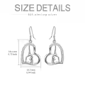 TOUPOP Sterling Silver Crystal Gymnast Stud Earrings Gymnastics Gift-0-3