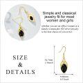 wholesale Gold-Plated 925 Sterling Silver Black Onyx Filigree Drop Earrings-0-4