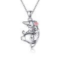 wholesale 925 Sterling Silver Hedgehog Pendant Necklace with Chain - Gifts for Women-0-0