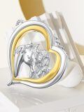wholesale 925 Sterling Silver Heart Pendant Horse Girl Friendship s for Her-0-2