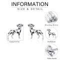wholesale 925 Sterling Silver Dalmatian Dog Earrings-0-5