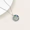 TOUPOP Sterling Silver Crystal Dinosaur Necklace Christmas Gift For Women-0-4