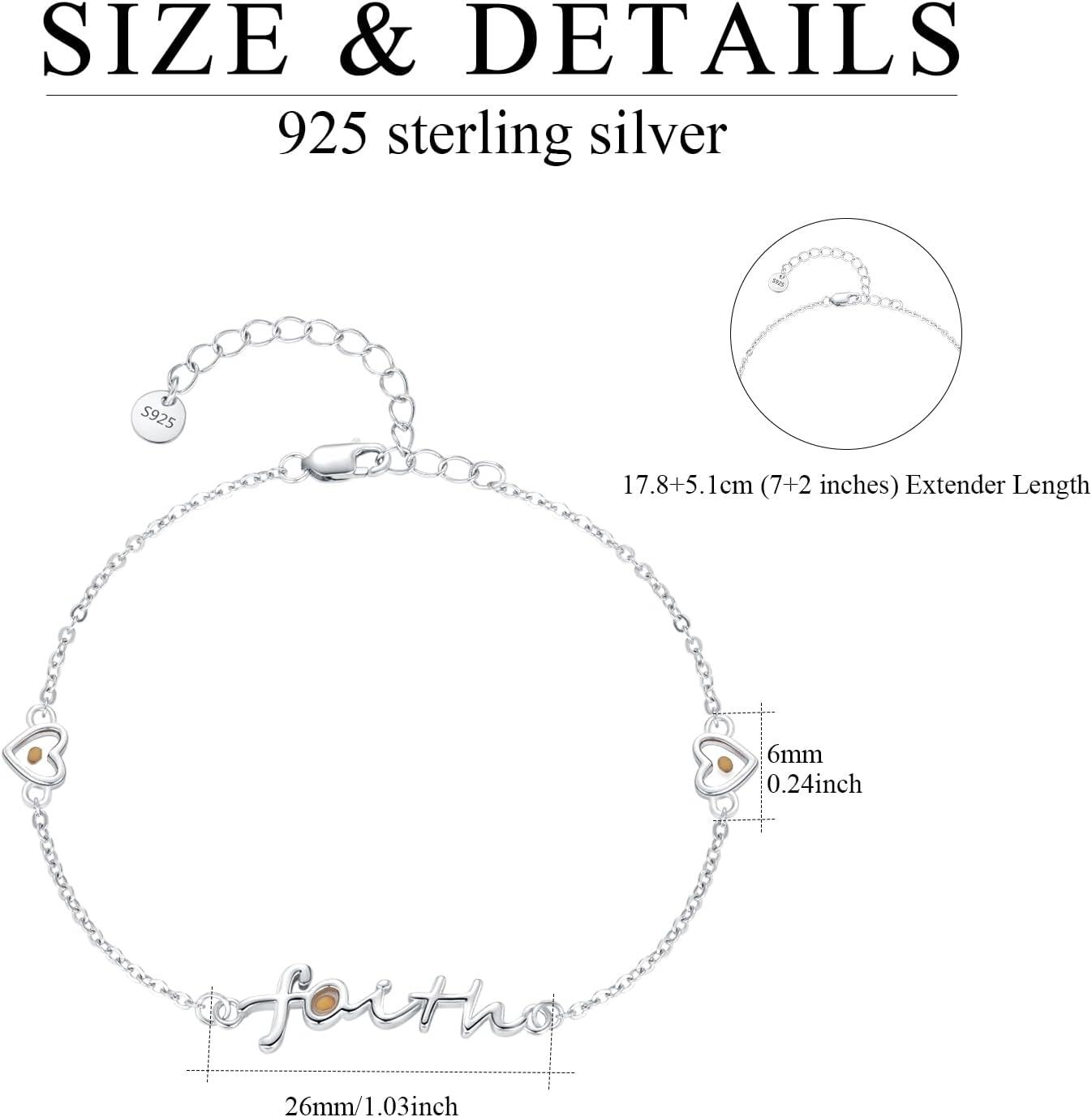 wholesale 925 Sterling Silver Faith Cross Angel Wing Anklet Bracelet Religious  for Women-0-2
