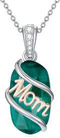wholesale Sterling Silver Gemstone Dainty Pendant Necklace for Women Mom Gift-0-24