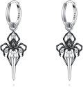 wholesale 925 Sterling Silver Spider Sword Drop Dangle Earrings Norse Viking s for Women Girls-0-0