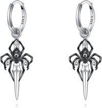 wholesale 925 Sterling Silver Spider Sword Drop Dangle Earrings Norse Viking s for Women Girls-Spider Dagger