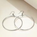 wholesale Gold Sterling Silver Rose Gold Plated Large Hoop Drop Earrings 40 mm-0-2