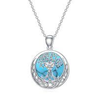 wholesale 925 Sterling Silver Tree Of Life Pendant Necklace-Tree of Life-1