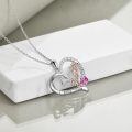 TOUPOP Sterling Silver & Birthstone I Love You Forever Sister Pendant Gift-0-6
