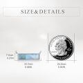 wholesale 925 Sterling Silver Rectangular Blue Agate Pendant With Chain And Tools Kit-0-5