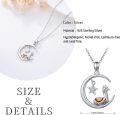 wholesale 925 Sterling Silver Heart-Shaped Llama & Woman Pendant Necklace - Cute  for Women/Mum/Daughter/Birthday-0-4