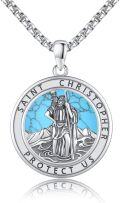 wholesale Sterling Silver Catholic Patron Saint Medal Necklace Pendant Amulet-0-6