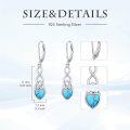 wholesale Turquoise Dangle Earrings For Women 925 Sterling Silver Western Teardrop Bohemian Drop Earrings Christmas Gift For Women -0-3