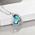 wholesale TOUPOP Mermaid Necklace: Sterling Silver, Crystal Mermaid Pendant - Women's Gift -0-3