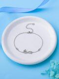 wholesale 925 Sterling Silver Infinity Butterfly Opal Heart Chain Bracelet For Women-0-1