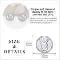 wholesale 925 Sterling Silver White Opal Gemini Zodiac Constellation Stud Earrings-0-4