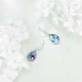 wholesale 925 Sterling Silver Abalone Shell & Zircon Ladybug Dangle Earrings, 1.32 Gift for Women-0-2