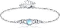 wholesale Sterling Silver Moonstone Celtic Anklet Irish Knot Viking Jewelry-Moonstone Celtic Anklet