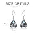 wholesale 925 Sterling Silver Tear Drop Earrings With Eye And Moonstone Design-0-3