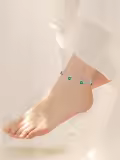wholesale 925 Sterling Silver Birthstone Anklet Bracelets for Women Gifts-0-1