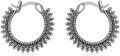 wholesale 925 Sterling Silver Bali Style Beaded Fringe Huggie Hoop Earrings - Vintage Inspired Design-0-0