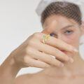 wholesale 925 Sterling Silver Faith Hope Love Adjustable Ring-0-4