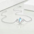 wholesale 925 Sterling Silver Lotus Flower Bracelet - Hypoallergenic Nickel-Free Lead-Free Cadmium-Free Jewelry Gift for Women-0-1