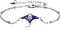 wholesale 925 Sterling Silver Manta Ray Ocean Themed Adjustable Bracelet for Women's Gifts-Stingray