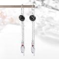 wholesale 925 Sterling Silver Bowling Ball & Pin Sports Dangle Earrings for Women Girls Gifts-0-1