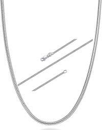 wholesale 925 Sterling Silver Snake Chain Necklace Wholesale With Lobster Clasp Closure-3mm snake chain 14in