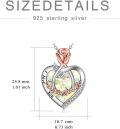 wholesale TOUPOP Christmas Gifts For Mom Grandma Nana 925 Sterling Silver I Love You Necklace Rose Flower Love Heart With Crystal Jewelry For Women -0-5