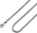 wholesale 925 Sterling Silver Byzantine Chain Necklace - Braided Design (2-5 mm)-0-6