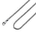 wholesale 925 Sterling Silver Oxidized Byzantine Link Chain Necklace For Men Women-0-6