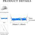 wholesale 925 Sterling Silver Blue Opal Leaf Bar Pendant Necklace s for Women Girls-0-4