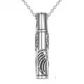 TOUPOP Sterling Silver & Stone Cremation Jewelry Keepsake Urn Necklace For Women-0-0