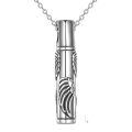 TOUPOP Sterling Silver & Stone Cremation Jewelry Keepsake Urn Necklace For Women-0-0