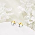 wholesale 925 Sterling Silver Chick in Egg Stud Earrings-0-3