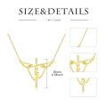 wholesale 14K Gold Diamond Angel Wing Faith Cross Pendant Necklace for Women Gifts-0-4