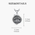 wholesale Sterling Silver Zodiac Constellation Necklace Astrology Pendant-0-22