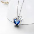 wholesale 925 Sterling Silver Winged Heart Pendant Necklace-0-3