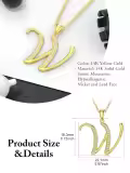 wholesale 14K Gold Moissanite A Z Initial Necklaces Wholesale for Women 16+2 -0-4