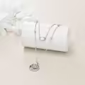 wholesale 925 Sterling Silver Tree of Life Opal Pendant Layered Choker Necklaces Wholesale for Women Gifts-0-2