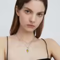 wholesale Metal Stone Snake Birthstone Pendant Necklace Wholesale for Women-0-3