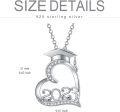 wholesale 925 Sterling Silver 2023 Graduation Cap & Heart Pendant Necklace for Women with Cubic Zirconia-0-1