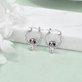 wholesale 925 Sterling Silver Sloth Hoop Earrings - Adorable Gift for Her-0-2