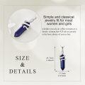 wholesale 925 Sterling Silver Natural Lapis Lazuli Stone Snake Pendant Necklace for Women Gifts-0-4